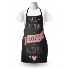 Drawn Letters Chalkboard Apron