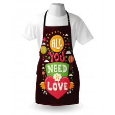 Hot Air Balloons Hipster Art Apron