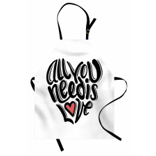 Hand-written Little Heart Apron