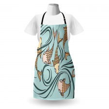 Floating Fish in the Sea Apron