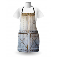 Country Rusty Wooden Door Apron