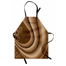 Abstract Wavy Lines Retro Apron