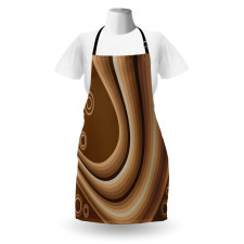 Abstract Wavy Lines Retro Apron