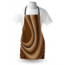 Abstract Wavy Lines Retro Apron