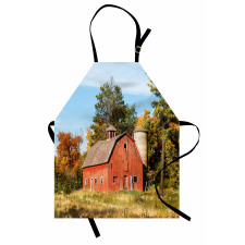 Old Barn Silo with Trees Apron