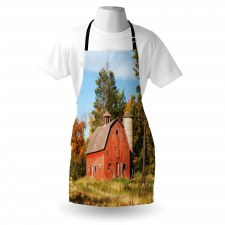 Old Barn Silo with Trees Apron