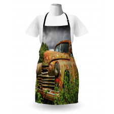 Discarded Rusty Junk Car Apron