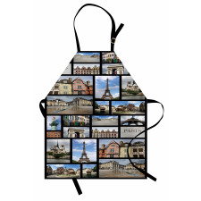 France Iconic Landmarks Photo Apron