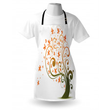 Abstract Autumn Tree Ornament Apron