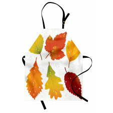Realistic Dried Leaves Falling Apron