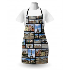 France Iconic Landmarks Photo Apron