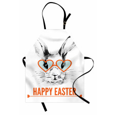 Funny Bunny Glasses Apron