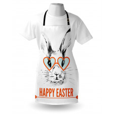 Funny Bunny Glasses Apron