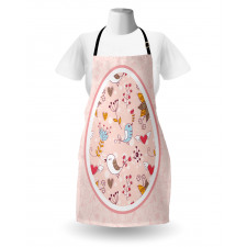 Botanical Art Birds Apron