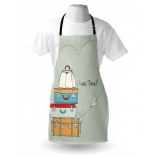 Flying Paper Plane Words Apron