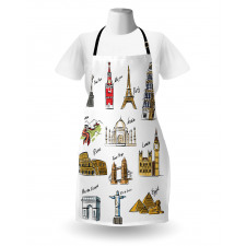 Famous Landmarks Tourism Apron