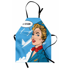 Bon Voyage Stewardess Retro Apron