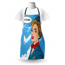 Bon Voyage Stewardess Retro Apron