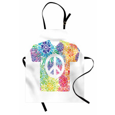 T-Shirt Design Hippie Style Apron