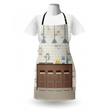 Modern Empty Kitchen Apron