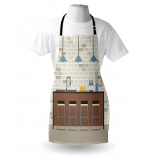 Modern Empty Kitchen Apron