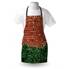 Wall with Green Leaves Apron