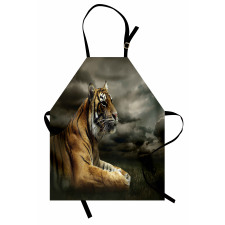 Jungle African Cat Clouds Apron