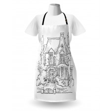 Gothic Mansion Art Apron