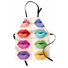 Several Color Lips Palette Apron