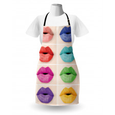 Several Color Lips Palette Apron