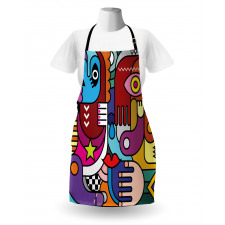 Abstract Complex Shapes Apron