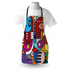 Abstract Complex Shapes Apron