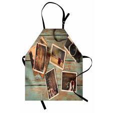 Retro Cozy Christmas Photos Apron