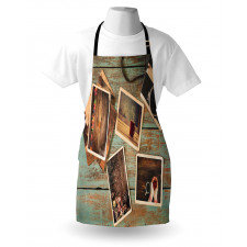 Retro Cozy Christmas Photos Apron