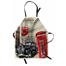 Vintage London Sign Collage Apron