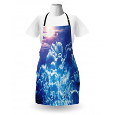 Blue Cloudy Sky Sunrise Photo Apron