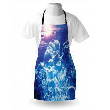 Blue Cloudy Sky Sunrise Photo Apron