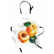 Watercolor Half Apricot Apron