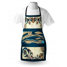 Antique Classic Floral Lines Apron