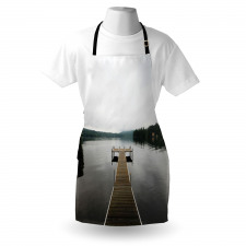 Calm Water Overcast Weather Apron