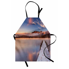 Japanese Lake Autumn Sunrise Apron