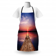 Panoramic Lake Old Pier Sunset Apron