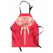 Romantic Wild Elephant Head Apron