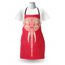 Romantic Wild Elephant Head Apron