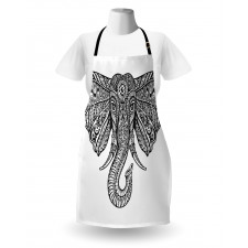 Graceful Elephant Design Apron