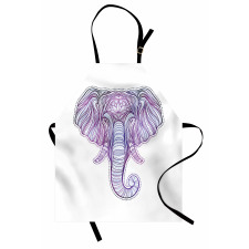 Vivid Elephant and Beads Apron