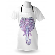 Vivid Elephant and Beads Apron