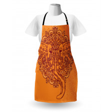 Paisley Ornamental Elephant Apron