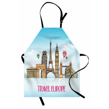 Travel Europe Landmarks Sky Apron