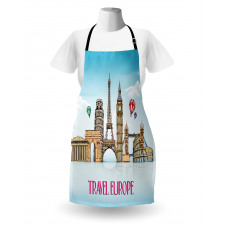 Travel Europe Landmarks Sky Apron